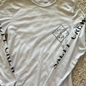 Salty Crew White Long Sleeve Shirt